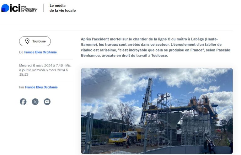 L&rsquo;accident à Labège, les éclairages d&rsquo;une avocate du droit du travail